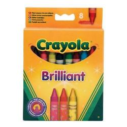 8 Pastelli a Cera Glitter