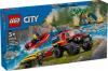 LEGO CITY 60412 FUORISTRADA ANTINCENDIO E GOMMONE DI SALVATAGGIO