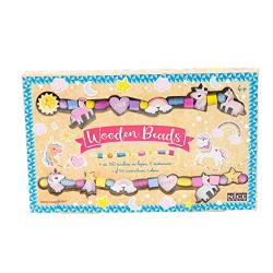 WOODEN BEADS SET UNICORNI