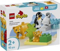LEGO DUPLO 10442 FAMIGLIE DI ANIMALI PINGUINI E LEONI